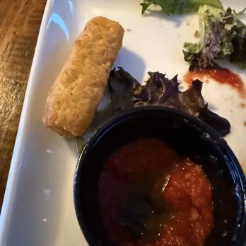Violas - Lone fried mozzarella stick after we devoured the rest and the Toasted Ravioli (not pictured) - Seafood Near Me - St. Augustine, Florida