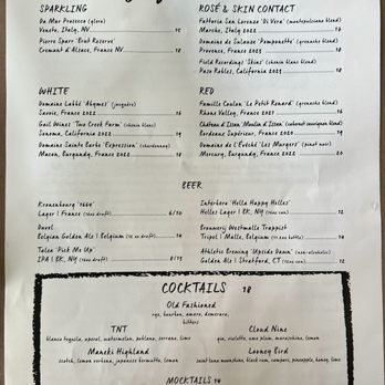 Joseph Leonard - Menu - New American Near Me - New York, New York Joseph Leonard - Menu - New American Near Me - New York, New York