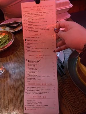 Menu photo 2 Nana's Dim Sum & Dumplings Denver, CO