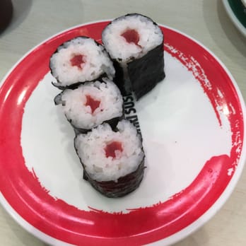 Genki Sushi - Does this look like a substantial tekka maki to you? Answer? No. - Sushi Bars Near Me - Honolulu, Hawaii