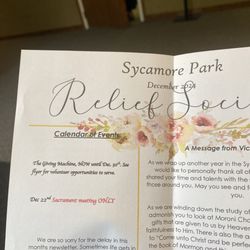 The Church of Jesus Christ of Latter-day Saints - Relief Society info