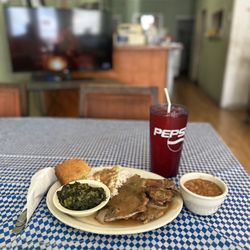 Galloway's Sandwich Shop - Smothered pork chops