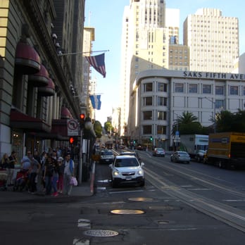 Cable Car - Powell Hyde Line - Powell street near St. Francis hotel and Union Square - Cable Cars Near Me - San Francisco, California Cable Car - Powell Hyde Line - Powell street near St. Francis hotel and Union Square - Cable Cars Near Me - San Francisco, California
