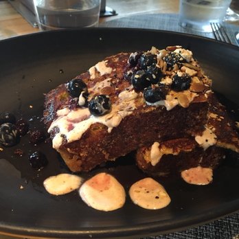 Root Down - Zucchini French toast : 2 thumbs up! - New American Near Me - Denver, Colorado Root Down - Zucchini French toast : 2 thumbs up! - New American Near Me - Denver, Colorado