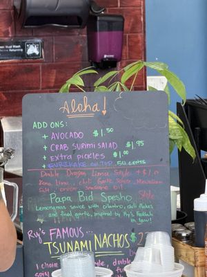 Menu photo 3 Ry's Poke Shack Pasadena, CA
