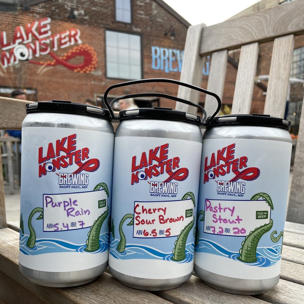 Lake Monster Brewing Company - The 3 beers we had tonight. Excellent enough to get some growlers to-go! - Breweries Near Me - Saint Paul, Minnesota
