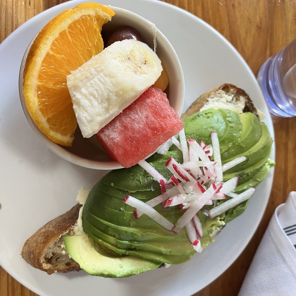 Avocado toast with one side Avocado toast with one side