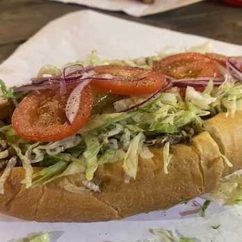 R&B's Steak and Fries - Double Steak Hoagie dressed up - Cheesesteaks Near Me - Austin, Texas R&B's Steak and Fries - Double Steak Hoagie dressed up - Cheesesteaks Near Me - Austin, Texas