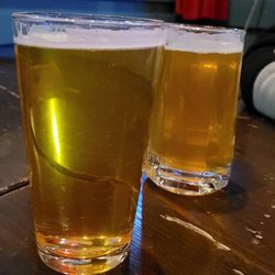 Bombs Away Cafe - Beer specials - a pilsner and a Sticky Hands (local)