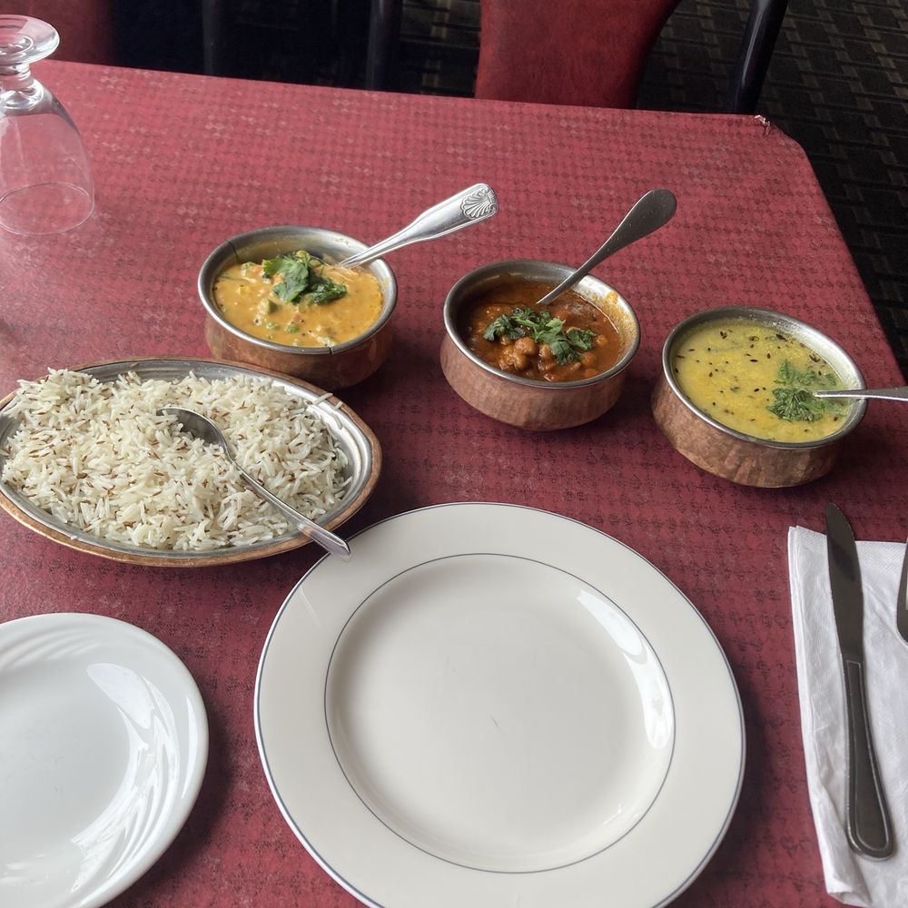 Aamantran Indian Cuisine - Veggie Malabar. Dal tadka. Chana masala - Indian Near Me - Toms River, New Jersey Aamantran Indian Cuisine - Veggie Malabar. Dal tadka. Chana masala - Indian Near Me - Toms River, New Jersey