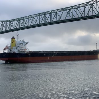 Cannery Pier Hotel & Spa - view from room, wait a tick, that is a giant ship! They come in with the high tides. - Hotels Near Me - Astoria, Oregon Cannery Pier Hotel & Spa - view from room, wait a tick, that is a giant ship! They come in with the high tides. - Hotels Near Me - Astoria, Oregon
