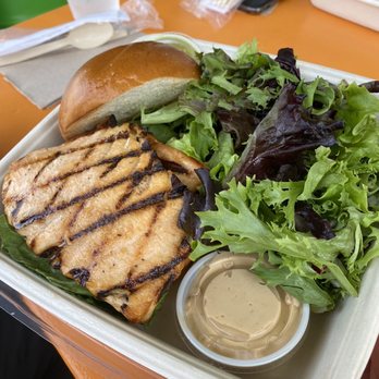 Bloom - Grilled Salmon Burger - Coffee & Tea Near Me - Los Angeles, California