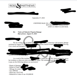 Acuity Insurance - Lawyer demand letter.