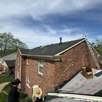 Augustus Roofing and Gutters - Installing new roof on the house and garage Titan XT Black Walnut - Roofing Near Me Augustus Roofing and Gutters - Installing new roof on the house and garage Titan XT Black Walnut - Roofing Near Me