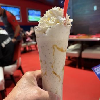 Gordon Ramsay Burger Las Vegas - Sticky Toffee shake. It's not as sweet as the name suggest. - Burgers Near Me - Las Vegas, Nevada
