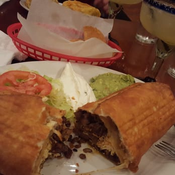 Garcia's Restaurant - Al pastor Chimichanga with a Margarita - Mexican Near Me - Chicago, Illinois