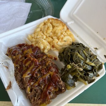 Taste Buds - BBQ Pork Platter with collard greens and Mac and cheese. Very very good! - Soul Food Near Me - Vineland, New Jersey Taste Buds - BBQ Pork Platter with collard greens and Mac and cheese. Very very good! - Soul Food Near Me - Vineland, New Jersey