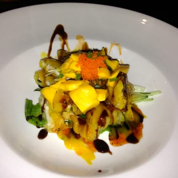 Wasabi - Dynamite: Red snapper tempura, mango, tobiko and scallion w/ special sauce. - Japanese Near Me - Jacksonville, North Carolina