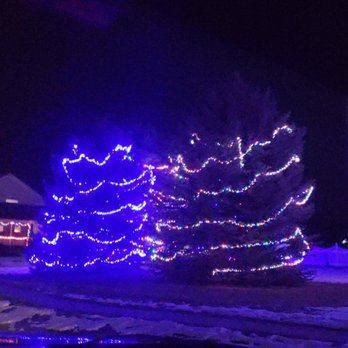 Aarons Lawn Service - a lighted christmas tree - Gutter Services Near Me