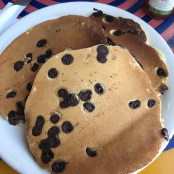 Pick Me Up Cafe - Vegan chocolate chip pancakes - New American Near Me - Chicago, Illinois Pick Me Up Cafe - Vegan chocolate chip pancakes - New American Near Me - Chicago, Illinois
