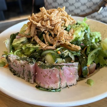 BJ's Restaurant & Brewhouse - Enlightened Seared Ahi Salad* - New American Near Me - Lakewood, Colorado BJ's Restaurant & Brewhouse - Enlightened Seared Ahi Salad* - New American Near Me - Lakewood, Colorado