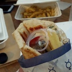 The Hellenic - The mitsos is a proper gyros with lamb. Kali orexi!