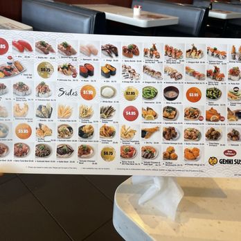 Genki Sushi - Menu - Sushi Bars Near Me - Kapolei, Hawaii