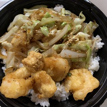 Hana House - Rice bowl with fried shrimp, roasted tofu, & vegetables @ Bokki - Korean Near Me - Brooklyn, New York Hana House - Rice bowl with fried shrimp, roasted tofu, & vegetables @ Bokki - Korean Near Me - Brooklyn, New York
