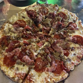 Paducah Beer Werks - The Corleone with added onions & honey drizzle - Pizza Near Me - Paducah, Kentucky Paducah Beer Werks - The Corleone with added onions & honey drizzle - Pizza Near Me - Paducah, Kentucky
