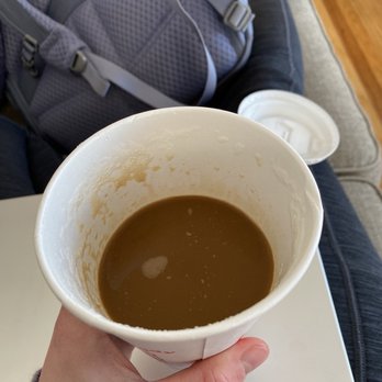Dunkin' - Medium latte, half filled - Donuts Near Me - Madison, Wisconsin Dunkin' - Medium latte, half filled - Donuts Near Me - Madison, Wisconsin