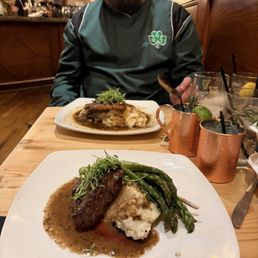 Filet mignon and Pork Schnitzel Filet mignon and Pork Schnitzel