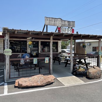 Hill Country Smokehouse - Store front, patio - Smokehouse Near Me - Bertram, Texas