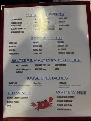 Menu photo 1 The Happy Crab Eastport, ME Menu photo 1 The Happy Crab Eastport, ME