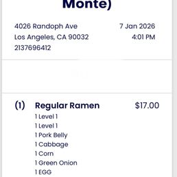 Receipt proof