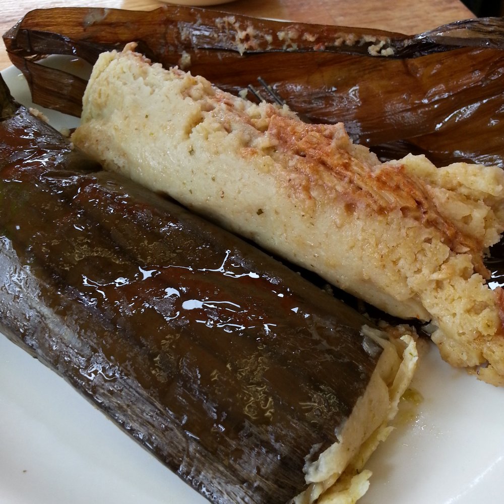 Elaina's Cafe - Tamales: pork with red sauce, chicken with green sauce - Mexican Near Me - Roswell, Georgia
