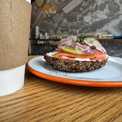 Go Get Em Tiger - Half Everything Bagel w/ The Works.