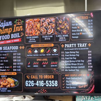 Cajun Shrimps Inn - Menu - Cajun/Creole Near Me - El Monte, California Cajun Shrimps Inn - Menu - Cajun/Creole Near Me - El Monte, California