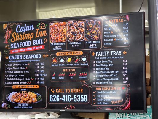 Menu photo 1 Cajun Shrimps Inn El Monte, CA Menu photo 1 Cajun Shrimps Inn El Monte, CA