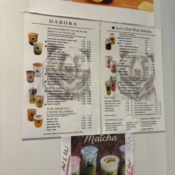 Daboba - Menu - Bubble Tea Near Me - Miami, Florida