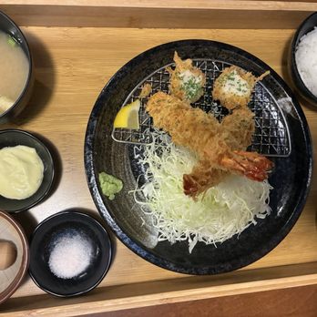 Katsu San - EBI HOTATE KATSU SET - Comfort Food Near Me - Surrey, British Columbia