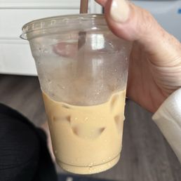 Iced vanilla latte Iced vanilla latte