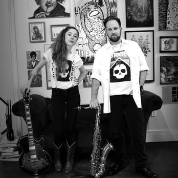 Rosette Studios: Arts & Letters - Sabrina Deets and Ryan Dunn sporting shirts by Rogan Howitt - Art Galleries Near Me - Springfield, Missouri