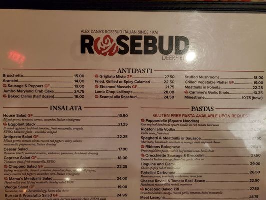 Menu photo 5 Rosebud Deerfield Deerfield, IL