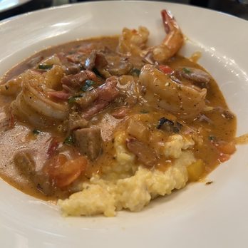 Figaro the Dining Room - Shrimp Etoufe with grits - New American Near Me - Newberry, South Carolina