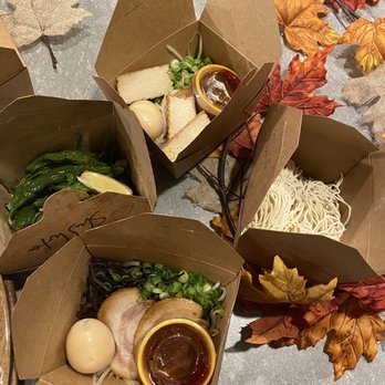 Ippudo Berkeley - Ramen to go! Shishito Peppers Karaka Spicy Ramen - Ramen Near Me - Berkeley, California