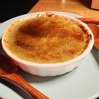 Birdies by Chef Kevin Lee - Black sesame crème brûlée - Steakhouses Near Me - Edmond, Oklahoma
