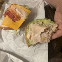 Mr. Pickles Sandwich Shop - 1/4 of a piece of turkey on my sandwich