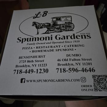 L&B Spumoni Gardens - Pizza box - Pizza Near Me - Brooklyn, New York