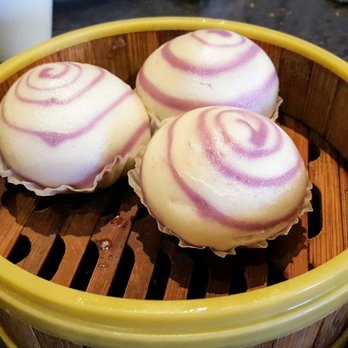 Dragon Beaux - Rainbow Taro bao, what is so rainbow about it? More like swirls. - Dim Sum Near Me - San Francisco, California