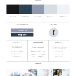 Brand Development Marketing - Brand Board for a marketing agency